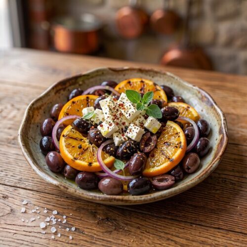 Salade aux olives et à l’orange
