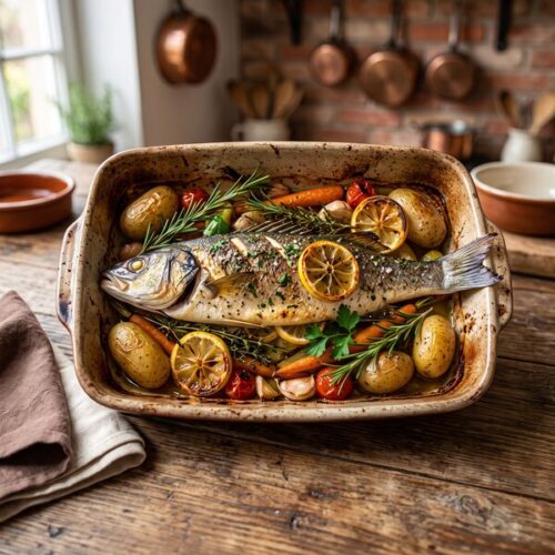 Poisson au four