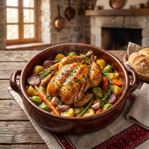 Poulet aux légumes